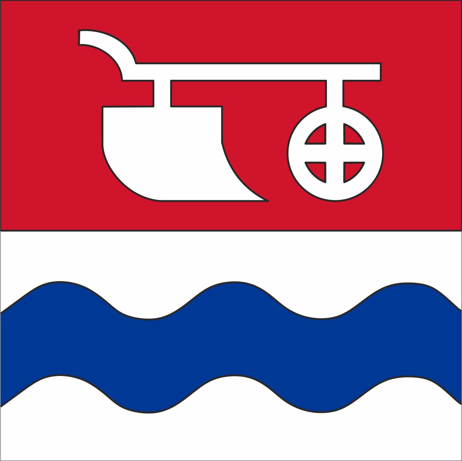 Fahne Gemeinde 9523 Z&uuml;berwangen Ehemalige Gemeinde (SG) | 30 x 30 cm und Gr&ouml;sser - Bild 1