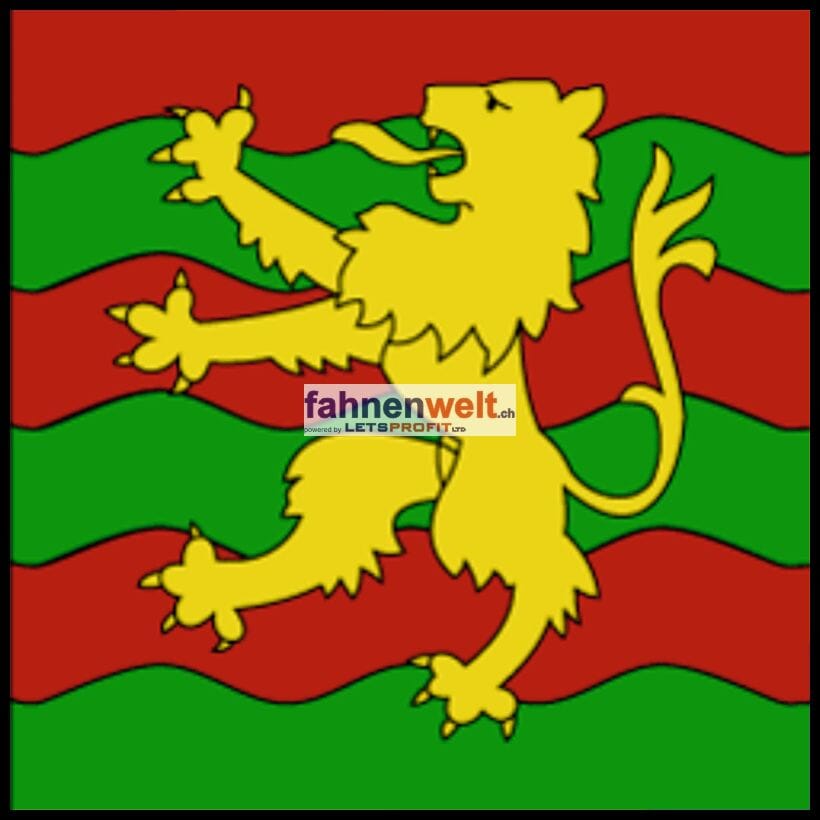 Fahne Gemeinde 1437 Susc&eacute;vaz (VD) | 30 x 30 cm und Gr&ouml;sser - Bild 1