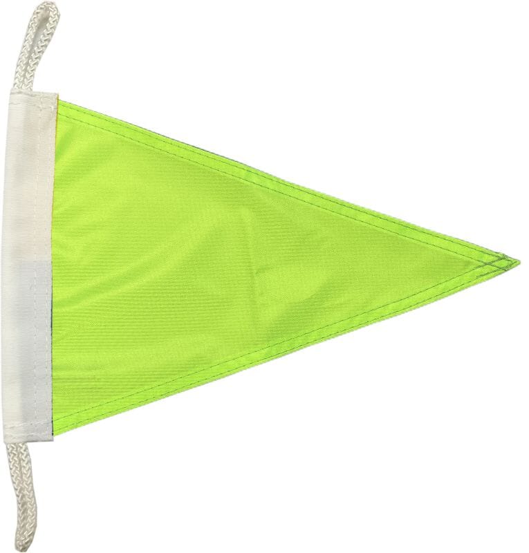 Wimpel Signalgr&uuml;n 20x30 cm &ndash; Wetterfest & gut sichtbar - Bild 1
