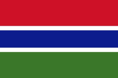 Gambia Fahne gedruckt | 60 x 90 cm - Bild 1
