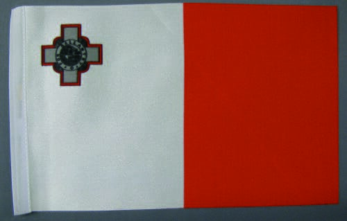 Malta Tisch-Fahne DeLuxe ohne St&auml;nder | 15.5 x 24 cm - Bild 2