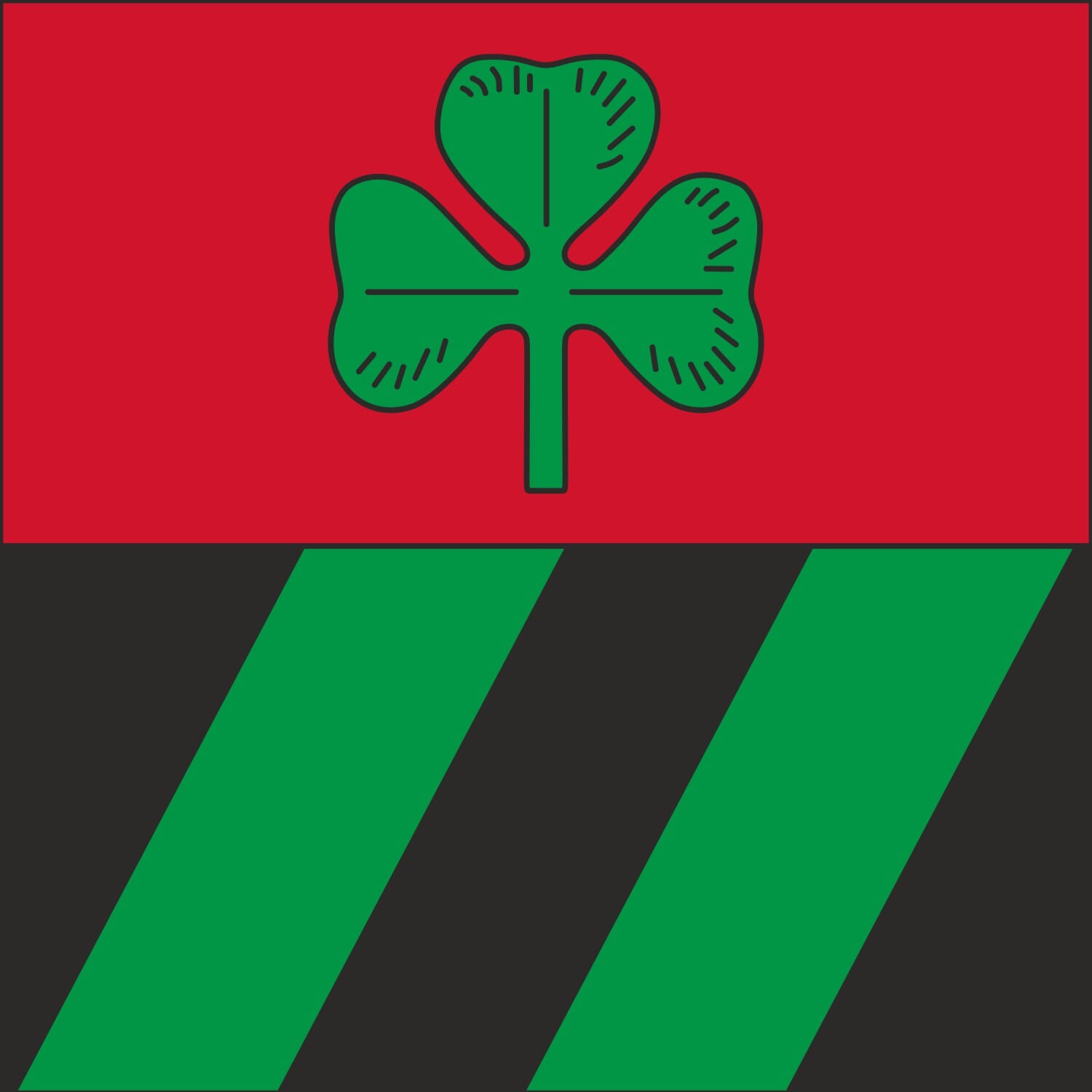 Fahne Gemeinde 8224 L&ouml;hningen (SH) | 30 x 30 cm und Gr&ouml;sser - Bild 1