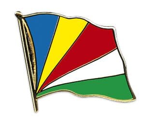 Flaggen Pin Seychellen geschwungen | ca. 20 mm - Bild 1