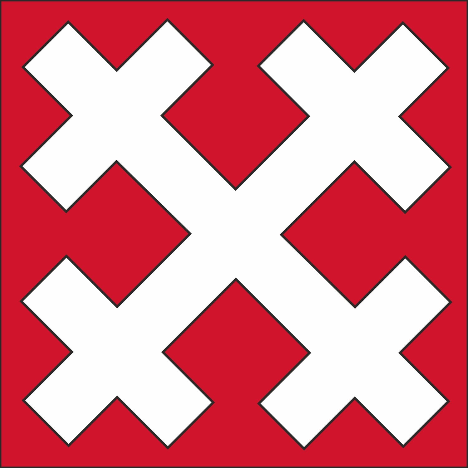 Fahne Gemeinde 3510 Freimettigen (BE) | 30 x 30 cm und Gr&ouml;sser - Bild 1