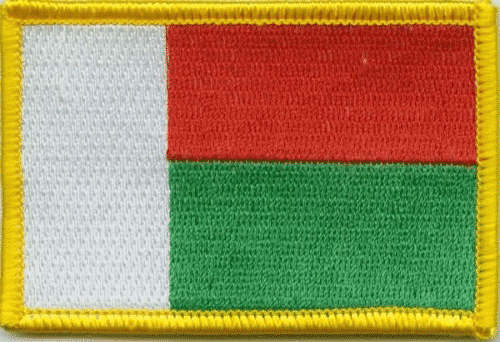 Patch Sticker zum aufb&uuml;geln Madagaskar | 5.5 x 9 cm - Bild 1