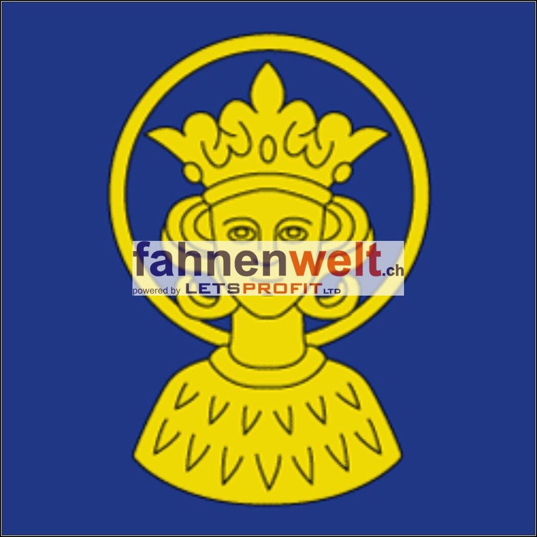 Fahne Kreis Oberengadin (GR) | 30 x 30 cm und Gr&ouml;sser - Bild 1