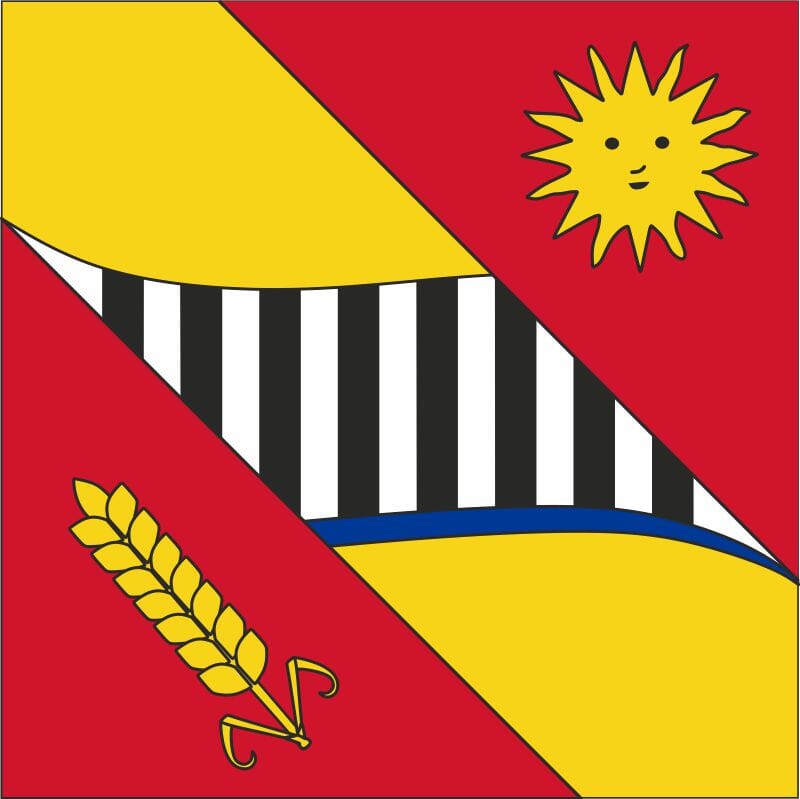 Fahne Gemeinde 3656 Tschingel ob Gunten Ehemalige Gemeinde (BE) | 30 x 30 cm und Gr&ouml;sser - Bild 1