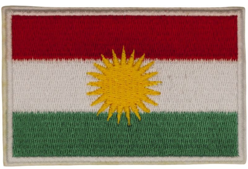 Patch Sticker zum aufb&uuml;geln Kurdistan | 5.5 x 9 cm - Bild 2