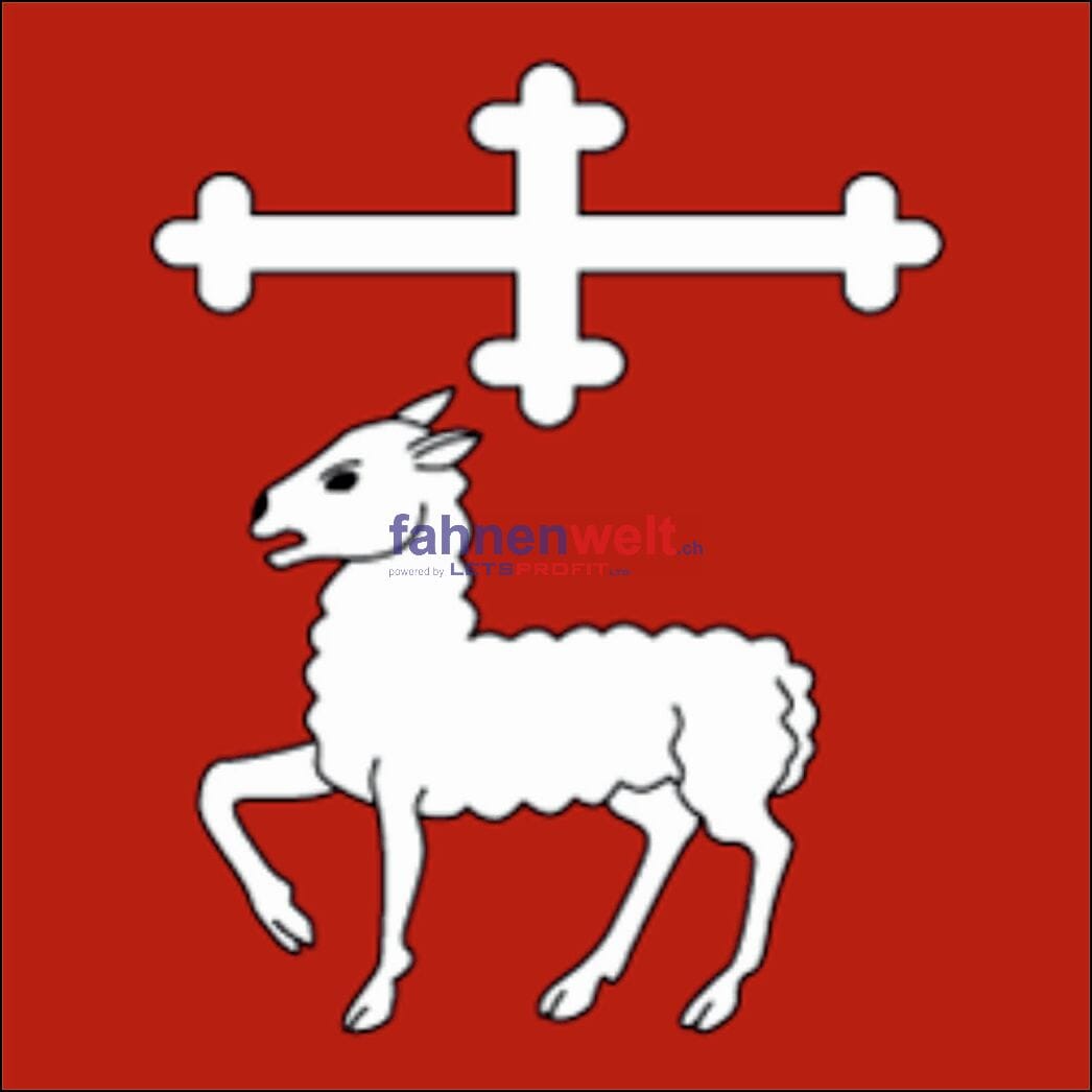 Fahne Gemeinde 6955 Cagiallo Ehemalige Gemeinde (TI) | 30 x 30 cm und Gr&ouml;sser - Bild 1