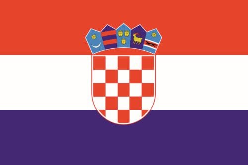 Kroatien Fahne gedruckt | 150 x 225 cm - Bild 1