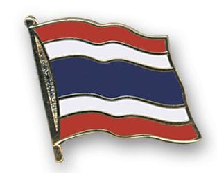 Flaggen Pin Thailand geschwungen | ca. 20 mm - Bild 1