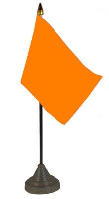 Orange Tisch-Fahne gedruckt | 10 x 15 cm - Bild 1