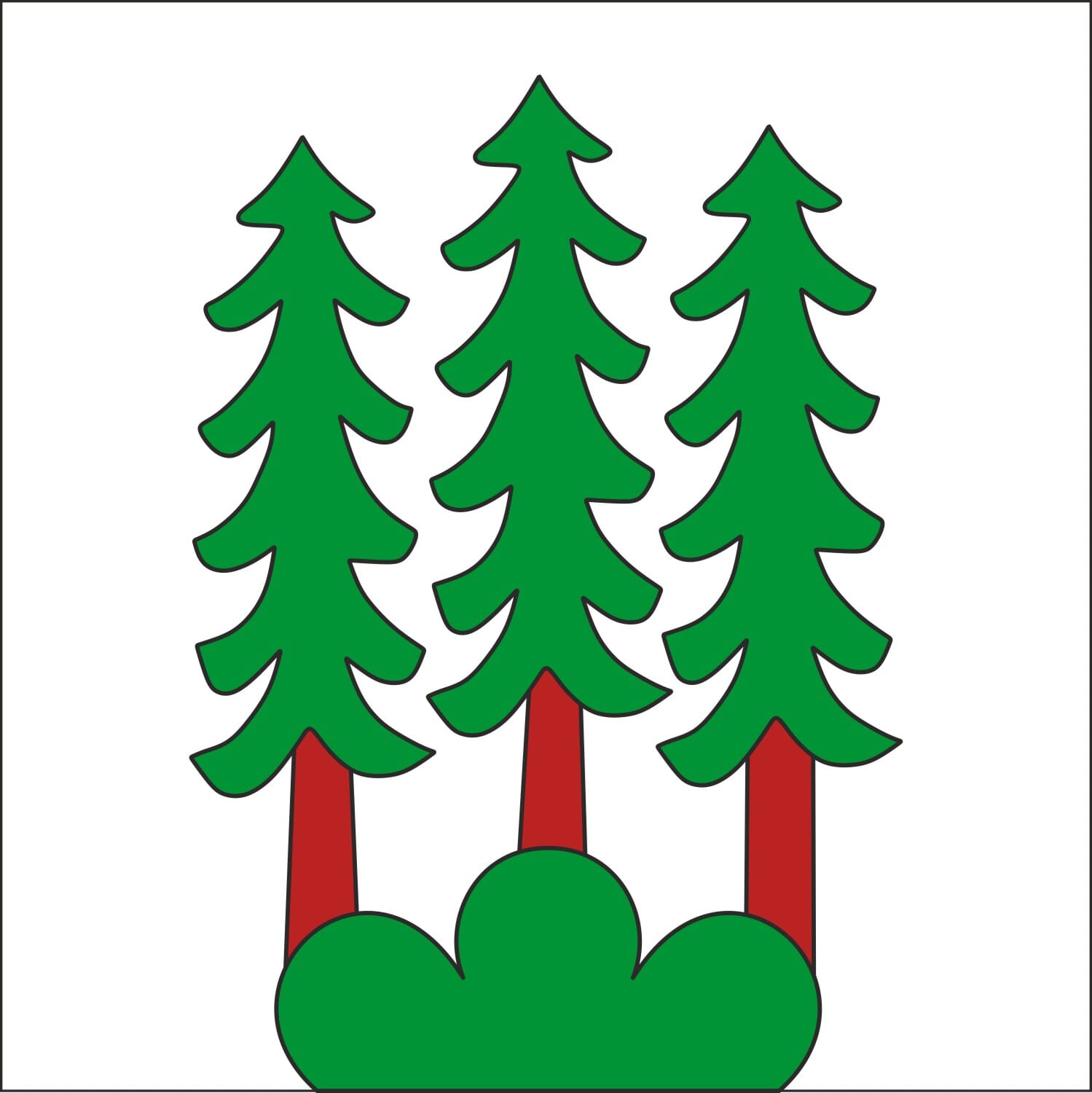 Fahne Gemeinde 5618 Bettwil (AG) | 30 x 30 cm und Gr&ouml;sser - Bild 1