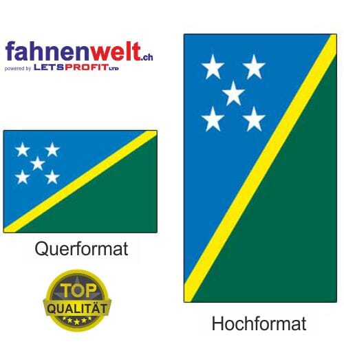 Salomonen Fahne aus Multi-Flag im Hoch- und Querformat | diverse Gr&ouml;ssen - Bild 1
