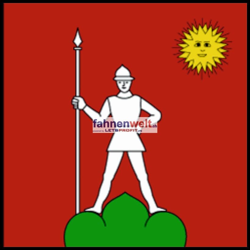 Fahne Gemeinde 3968 Veyras (VS) | 30 x 30 cm und Gr&ouml;sser - Bild 1