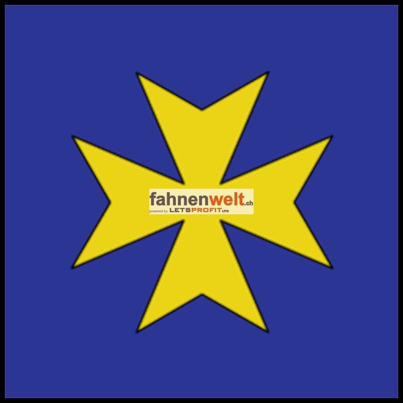 Fahne Gemeinde 1407 Gossens Ehemalige Gemeinde (VD) | 30 x 30 cm und Gr&ouml;sser - Bild 1