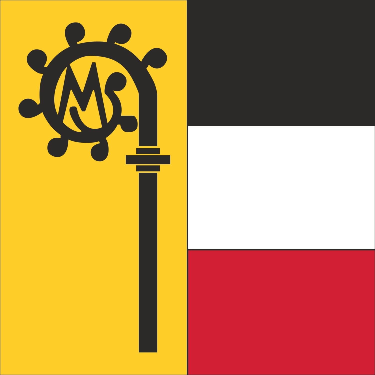 Fahne Gemeinde 4717 M&uuml;mliswil (SO) | 30 x 30 cm und Gr&ouml;sser - Bild 1