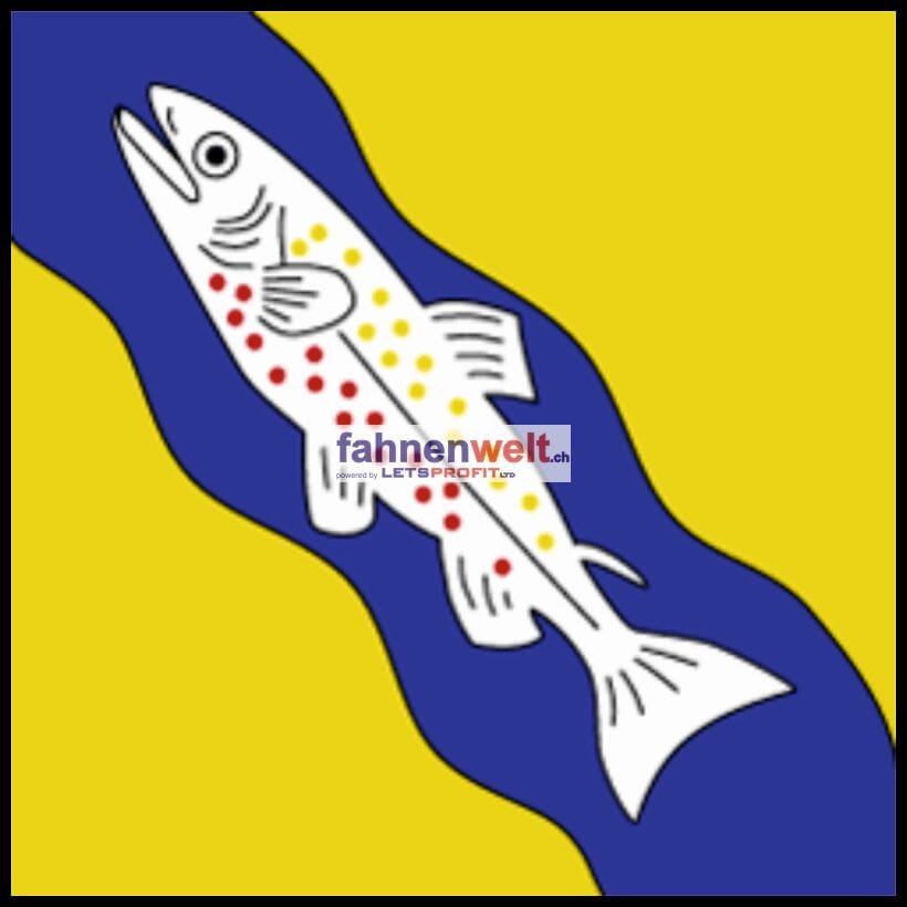 Fahne Gemeinde 1337 Vallorbe (VD) | 30 x 30 cm und Gr&ouml;sser - Bild 1