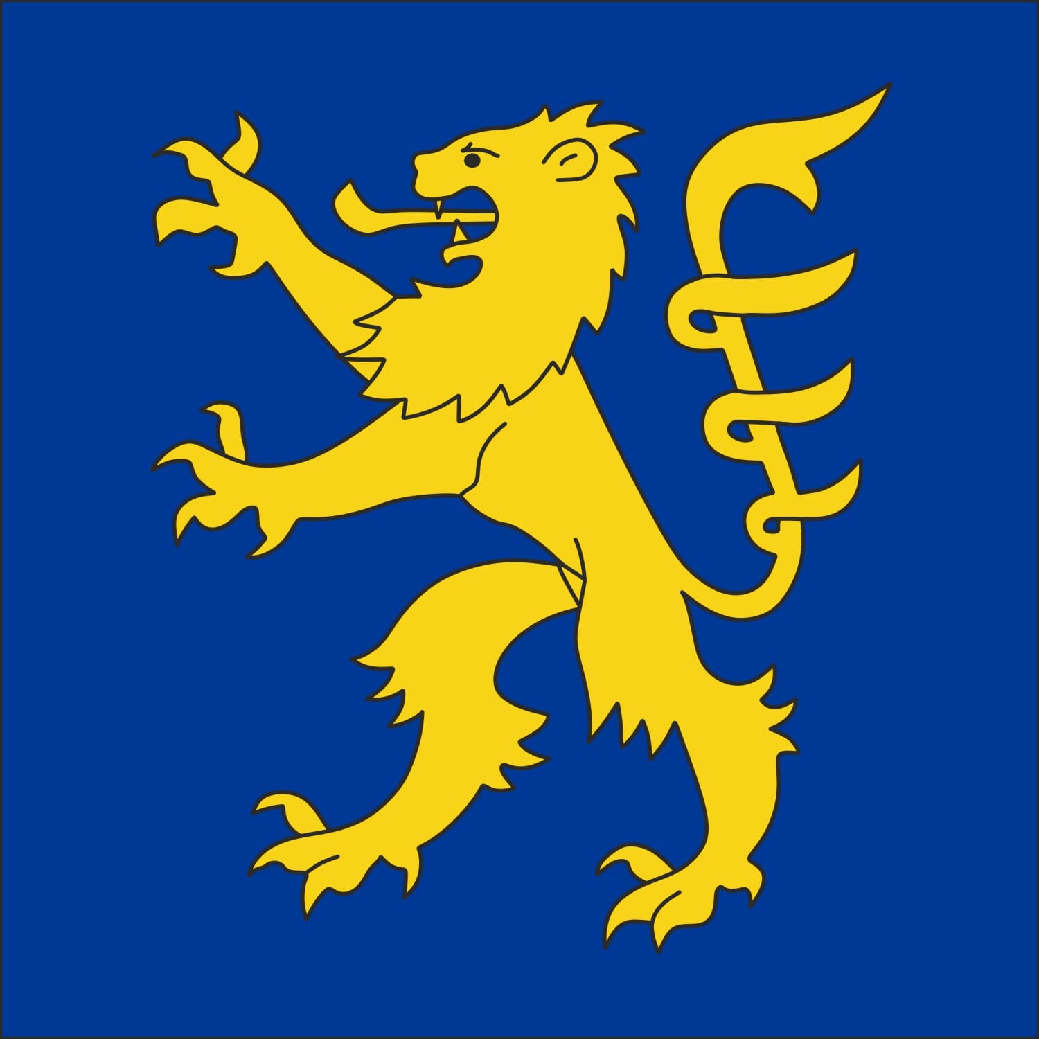 Fahne Gemeinde 1567 Delley-Portalban (FR) | 30 x 30 cm und Gr&ouml;sser - Bild 1