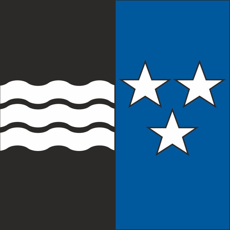 50% Fahne Aargau (AG) dunkles Blau | 200 x 200 cm | Multi-Flag - Bild 1