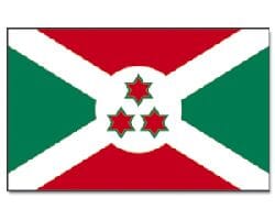 Burundi Hissfahne gedruckt im Querformat | 90 x 150 cm - Bild 1