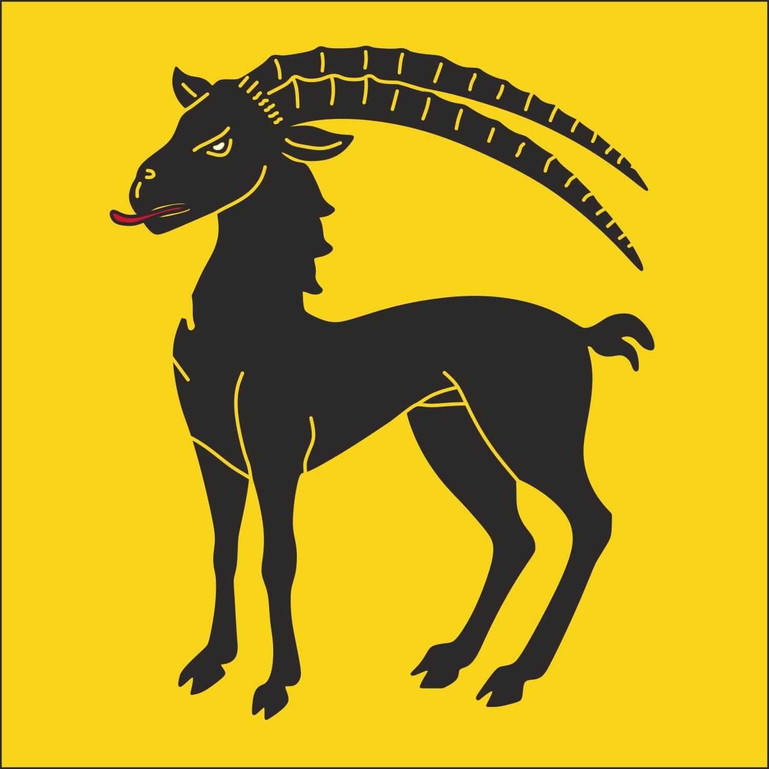 Fahne Gemeinde 8750 Glarus Ehemalige Gemeinde (GL) | 30 x 30 cm und Gr&ouml;sser - Bild 1