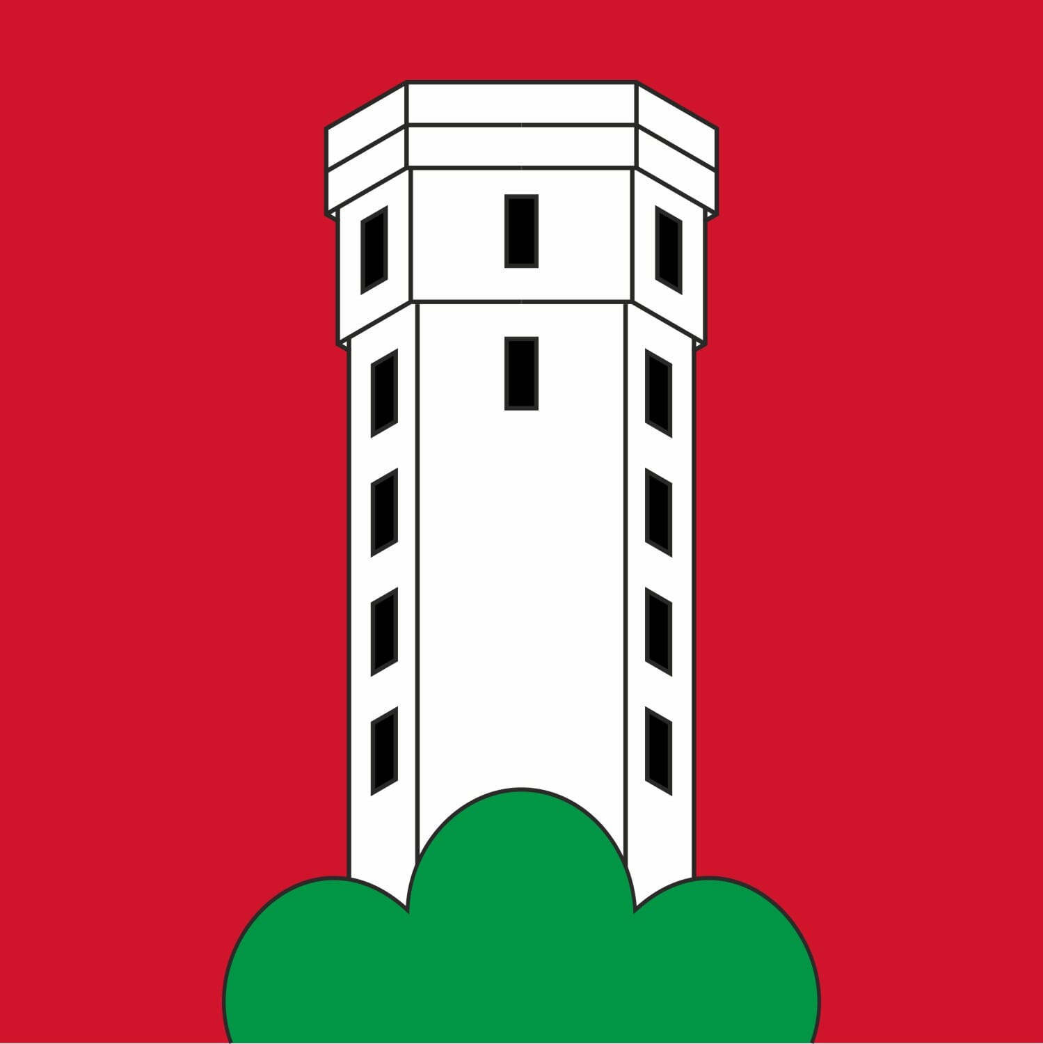 Fahne Gemeinde 4554 Etziken (SO) | 30 x 30 cm und Gr&ouml;sser - Bild 1