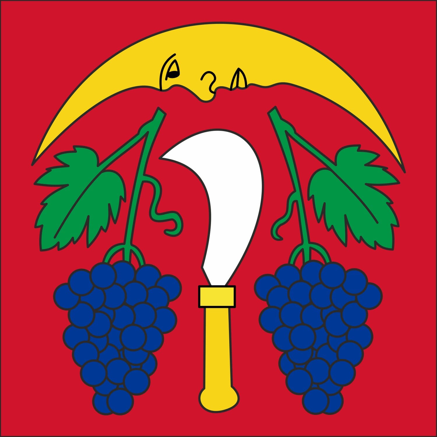 Fahne Gemeinde 8421 D&auml;ttlikon (ZH) | 30 x 30 cm und Gr&ouml;sser - Bild 1