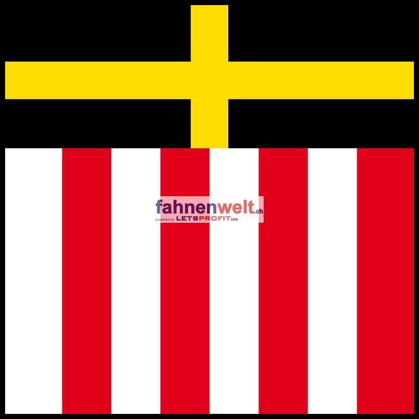 Fahne Gemeinde 1246 Corsier (GE) | 30 x 30 cm und Gr&ouml;sser - Bild 1