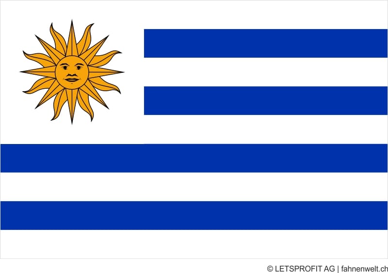 Aufkleber Uruguay | 7 x 9.5 cm - Bild 1