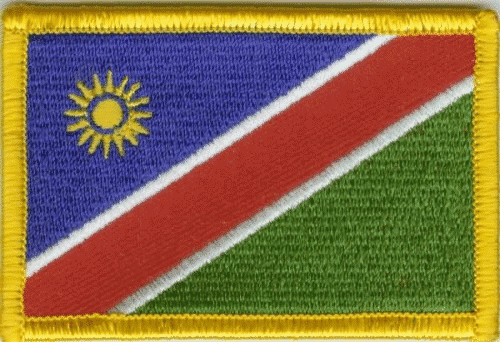 Patch Sticker zum aufb&uuml;geln Namibia | 5.5 x 9 cm - Bild 1