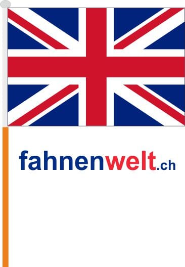 Grossbritannien / UK Fahne / Flagge am Stab Pack &agrave; 4 St&uuml;ck | 15.5 x 22.5 cm - Bild 1
