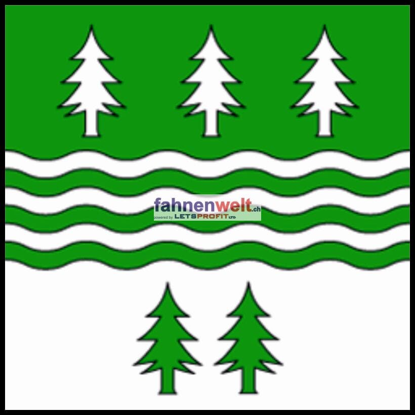 Fahne Gemeinde 1041/1058/1059/1061/1062 Jorat-Menthue (VD) | 30 x 30 cm und Gr&ouml;sser - Bild 1