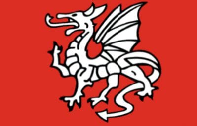 England Pendragon (Angels&auml;chsisch) Fahne gedruckt | 90 x 150 cm - Bild 1