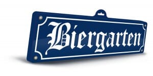 Schild Biergarten 3D | 13 x 46cm - Bild 1