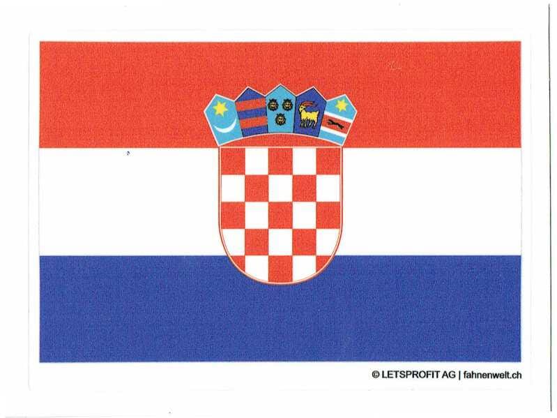 Aufkleber Kroatien | 7 x 9.5 cm - Bild 1