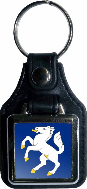 Gemeinde Schl&uuml;sselanh&auml;nger aus Metall / Kunstleder - Bild 4