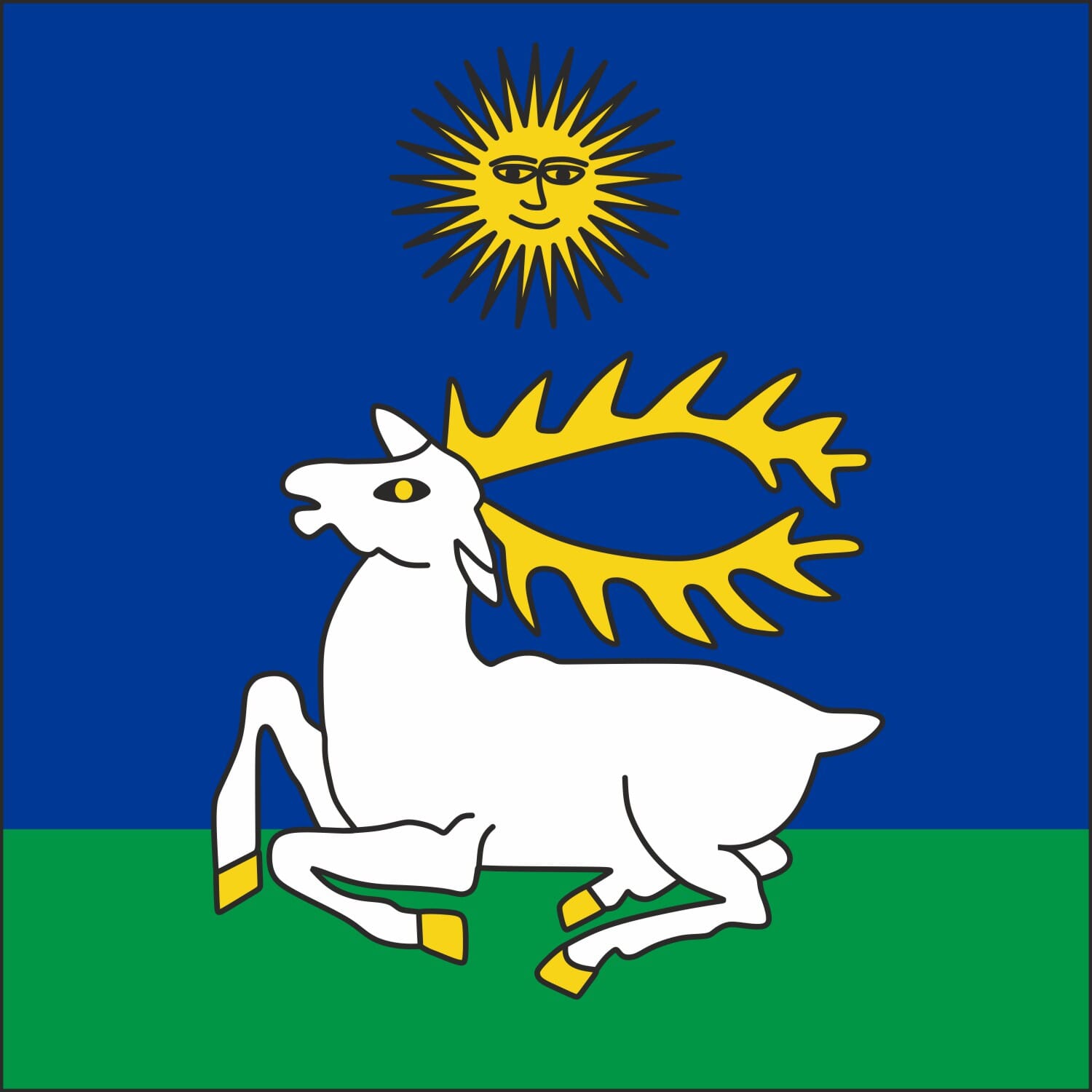 Fahne Gemeinde 9410 Heiden (AR) | 30 x 30 cm und Gr&ouml;sser - Bild 1