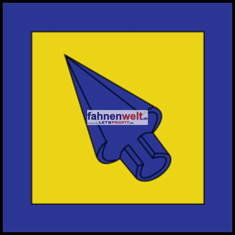 Fahne Gemeinde 1792 Cordast Ehemalige Gemeinde (FR) | 30 x 30 cm und Gr&ouml;sser - Bild 2