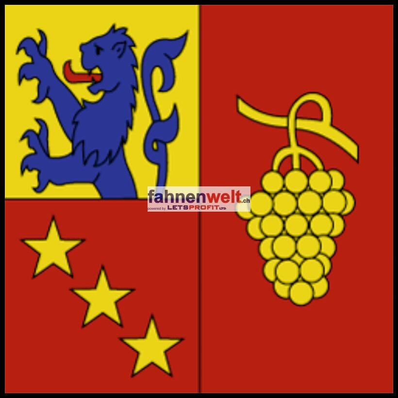 Fahne Gemeinde 1684 M&eacute;zi&egrave;res (FR) | 30 x 30 cm und Gr&ouml;sser - Bild 1