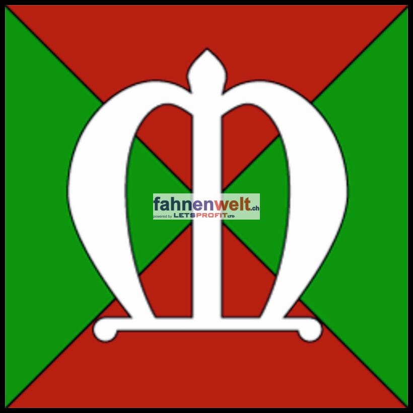 Fahne Gemeinde 1063 Martherenges Ehemalige Gemeinde (VD) | 30 x 30 cm und Gr&ouml;sser - Bild 1