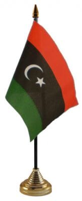 Libyen Tisch-Fahne gedruckt | 10 x 15 cm - Bild 1