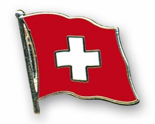 Flaggen Pin Schweiz geschwungen | ca. 20 mm - Bild 1