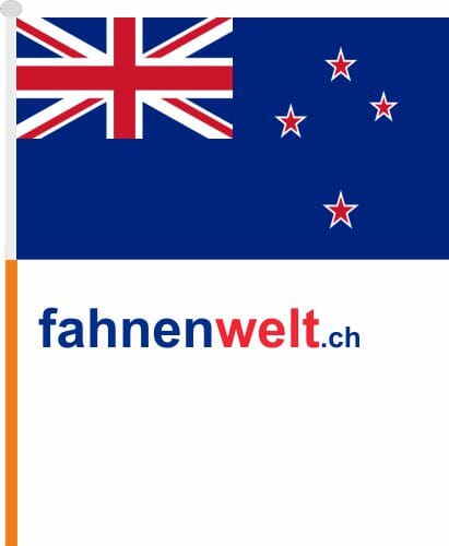 Neuseeland Fahne / Flagge am Stab Pack &agrave; 4 St&uuml;ck | 15.5 x 22.5 cm - Bild 1