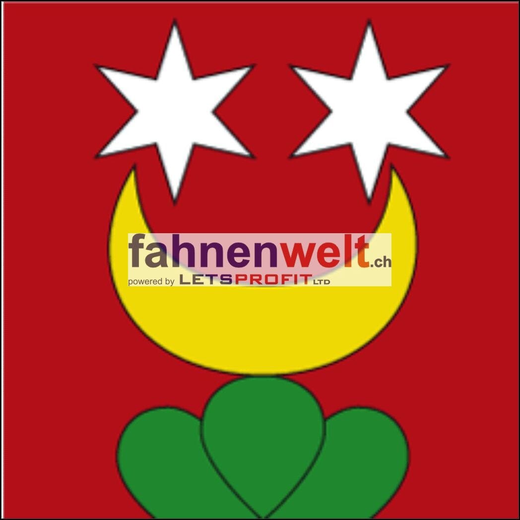 Fahne Gemeinde 4936 Kleindietwil Ehemalige Gemeinde (BE) | 30 x 30 cm und Gr&ouml;sser - Bild 1