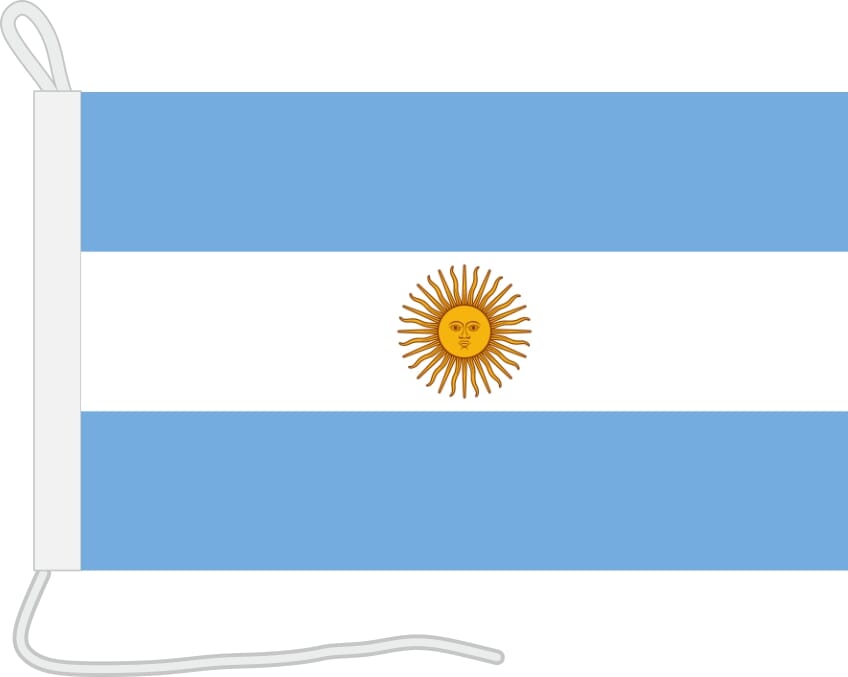 Bootsfahne Argentinien | 30 x 45 cm - Bild 1