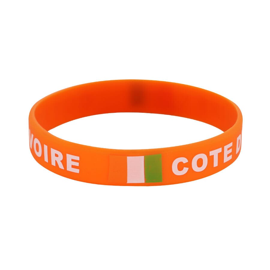 Silikonarmband C&ocirc;te d'Ivoire Elfenbeink&uuml;ste | 12 mm - Bild 1