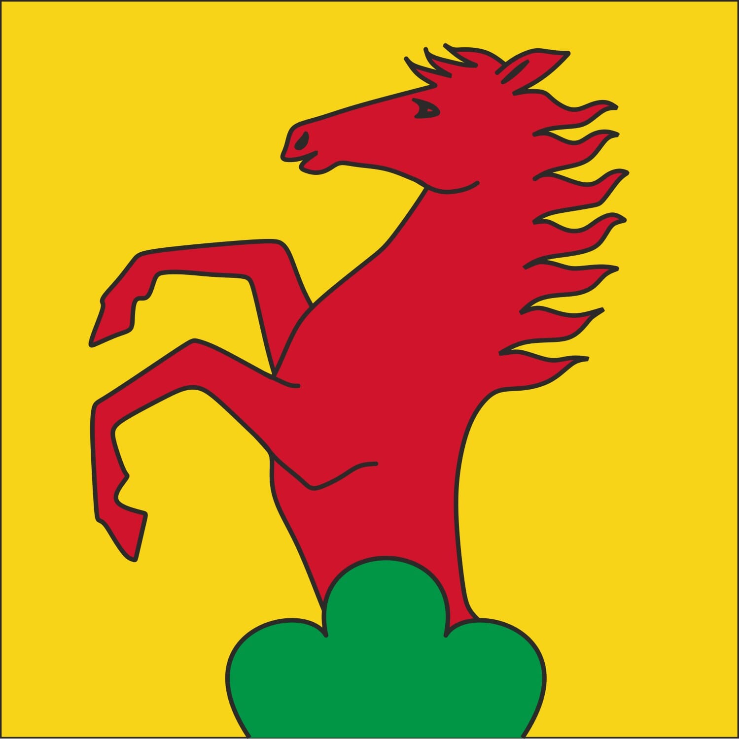 Fahne Gemeinde 5605 Dottikon (AG) | 30 x 30 cm und Gr&ouml;sser - Bild 1