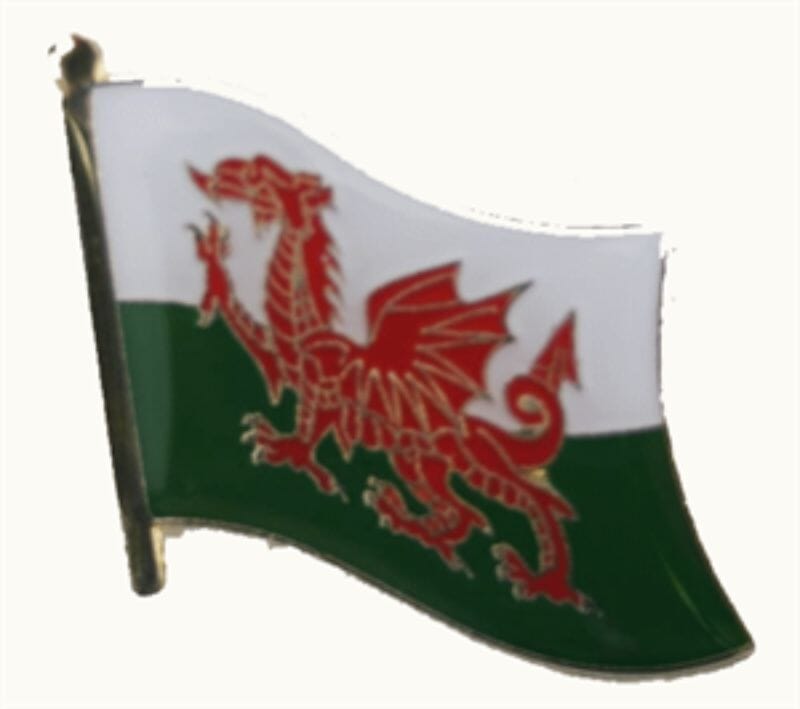 Flaggen Pin Wales geschwungen | ca. 20 mm - Bild 1
