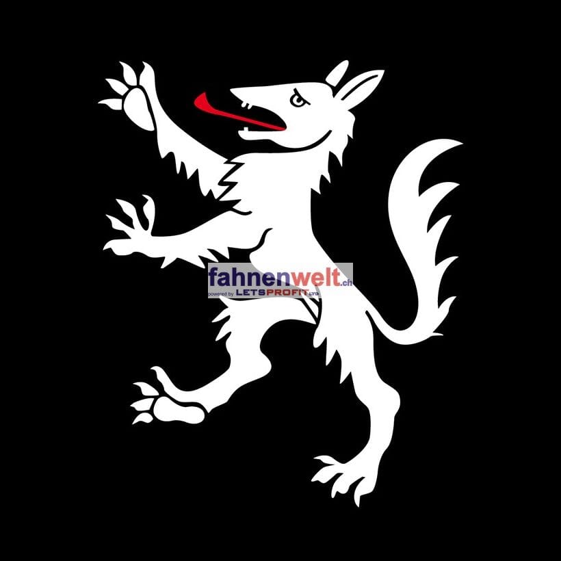 Fahne Gemeinde 1796 Gurwolf/Courgevaux (FR) | 30 x 30 cm und Gr&ouml;sser - Bild 1